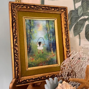 MCM Signed Fleming Enamel on Copper Art Plate Framed - Picture 1 of 9