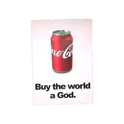 Master Subvertiser dr.d Caine Cola Compra El Mundo Un Dios Firmado Litografía Numerada. Foto 1 de 3