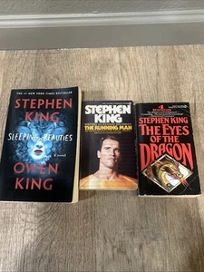 Stephen King Lot of 3 PB Sleeping beauties, Running man, & eyes of the Dragon - Picture 1 of 4