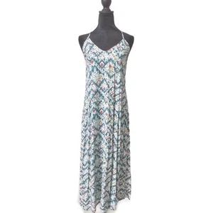 Old Navy Women's 100% Rayon V-Neck Strappy Long Maxi Dress Size Medium - Picture 1 of 7