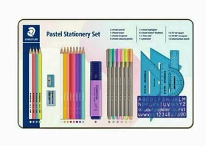 Staedtler Pastel Stationery 26 Piece Set in Tin RRP £22 Student - Picture 1 of 12