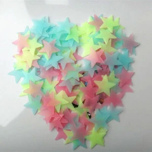 Wall Glow In The Dark Stars Stickers Kids Bedroom Nursery Room Ceiling Decor D - Picture 1 of 5