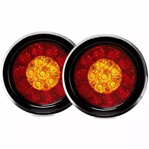 LED Auto Runde gelbe Rückleuchten Nebelschlussleuchte Rückfahrscheinwerfer - Bild 1 von 6