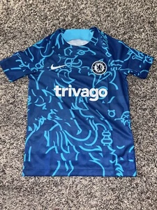 Nike Chelsea Football Club Trivago Jersey Kids Small - New With Tags - Picture 1 of 5