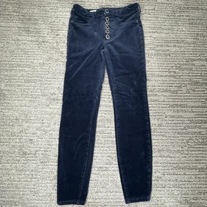 Anthropologie Size 25 Girls Youth Corduroy High Rise Skinny Pilcro Casual Navy - Picture 1 of 12