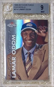Fleer Forcefield 1999/100 Lamar Odom RC BGS 9 Pop 1 sin gemas - Imagen 1 de 2