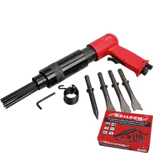 Neilsen Air Hammer Chisel Descaler Needle Gun With 4 Chisels Tool For Compressor - Picture 1 of 3