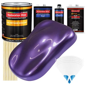 Plum Crazy Metallic Gallon URETHANE BASECOAT CLEARCOAT Car Auto Paint FAST Kit - Picture 1 of 5
