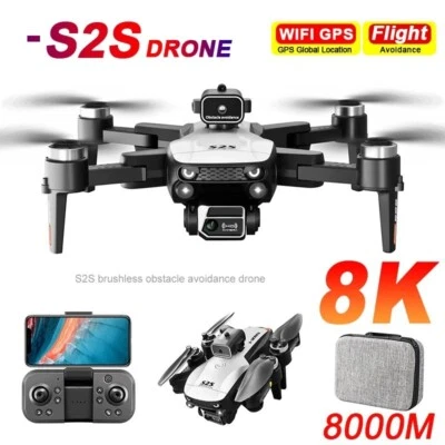 S2S Mini Drone 4k 8K HD Camera Obstacle Avoidance Aerial Photography Quadcopter - Image 1 of 4
