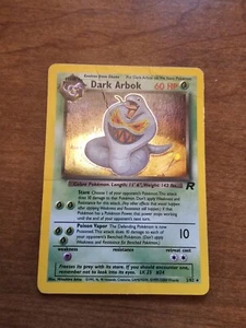 Dark Arbok Rare Holo Pokemon Card Team Rocket 2/82 1999 Holographic Damged. - Picture 1 of 15