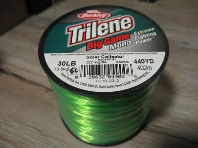 Berkley Trilene Big Game Mono Fishing Line 30 LB 440 Yards Solar Collector - Image 1 of 4