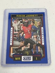 2023 Score Football Rakim Jarrett RC SHOWCASE 079/100 Tampa Bay Buccaneers #359