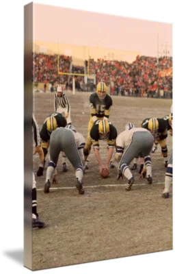 Arte en lienzo - Foto de fútbol americano vintage de Bart Starr Goal Line NFL, 2 tamaños, tipo de imagen Foto 1 de 4