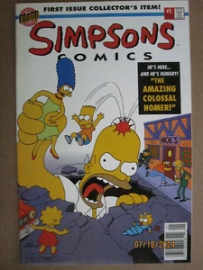 1993 BONGO COMICS GROUP SIMPSONS COMICS #1 NEWSSTAND EDITION HTF - Picture 1 of 19