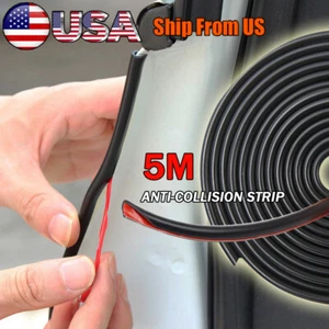 Protector de puerta de auto de 16 pies para automóvil Tira de moldura Protector de borde Sello Borde Borde Bloqueo NUEVO - Imagen 1 de 6