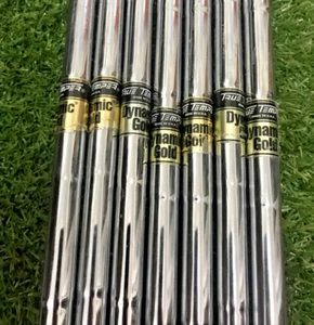 Set of 7 Dynamic Gold S300 iron Shaft Stiff-Flex .355" Taper Tip 4-PW - Picture 1 of 6