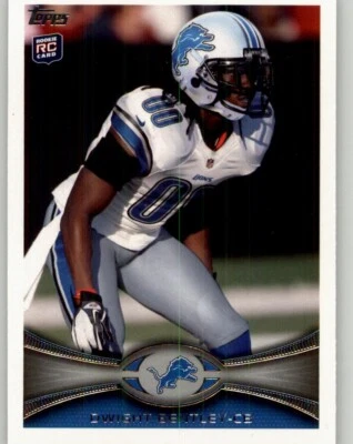 2012 Topps Dwight Bentley Rookie #318 RC Detroit Lions - Image 1 of 2