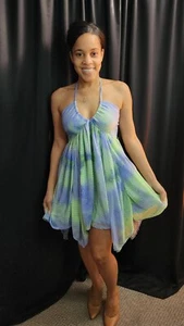 Wild Fable | Womens Dresses | Blue Tie Dye | Babydoll Dress | Medium | NWT - Picture 1 of 9