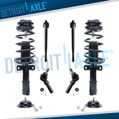 6 peças apoios de suspensão dianteiros completos com molas helicoidais hastes de amarração para 2003 - 2007 Saturn Ion - Imagem 1 de 4