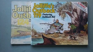 Jolliffe's Outback #119 & 124 by Jolliffe...Australian humour D7.uw.r - Picture 1 of 5