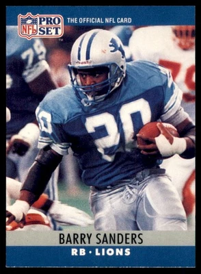 Juego profesional 1990 - Barry Sanders #102 Foto 1 de 2