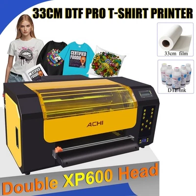 ACHI 33cm DTF PRO T-Shirt Printer XP600 Print Head Heat Transfer Film DIY Print - Bild 1 von 4