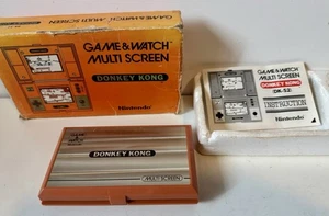 Vintage Nintendo Game & Watch DK-52 'Donkey Kong' with Box & Battery Cover - Picture 1 of 6