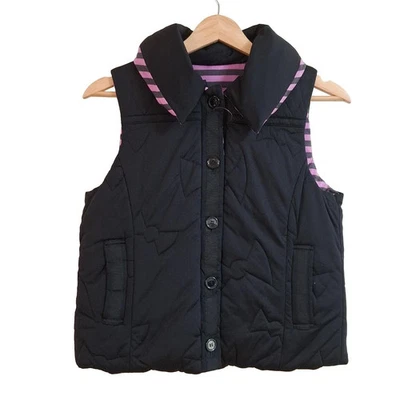 Auténtico SONIARYKIEL - Chaleco de plumón negro púrpura para mujer Foto 1 de 4