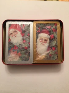 Vtg 1986 Enesco  Santa Christmas Holiday Sealed Playing Cards, New Sealed - Picture 1 of 2