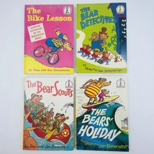 4x Vintage Beginner Books Lot - Berenstain Bears - 1968/1969 - I Can Read It HC - Picture 1 of 15