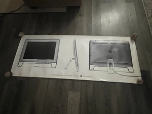 Vtg 1999 Apple Cinema Display Actual Size Poster 70” x 27” Original Collectible - Picture 1 of 11