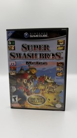 Super Smash Bros Melee Gamecube Complete CIB Tested First Print Black Label