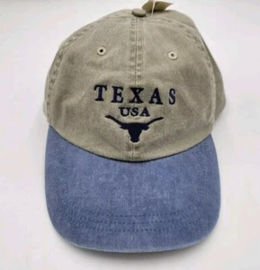 Texas USA Longhorn Souvenir Floppy Dad Adjustable Strap Hat Cap - Picture 1 of 5