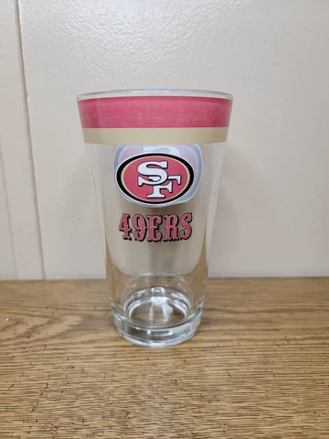 San Francisco 49ers NFL Football GAME TIME Pint Glass 16oz Cover