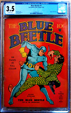 BLUE BEETLE #1 CGC 3.5 OW 1939 rare key ORIGIN, Eisner & LOU FINE nice color