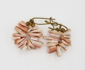 Loop Shell Earrings Shell Jewelry Strawberry Strombus Conch Shell Earrings - Picture 1 of 2