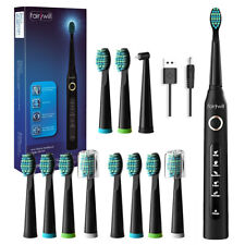 Fairywill Electric Toothbrush Whitening Ultra Sonic Toothbrushes 12 Brush Heads