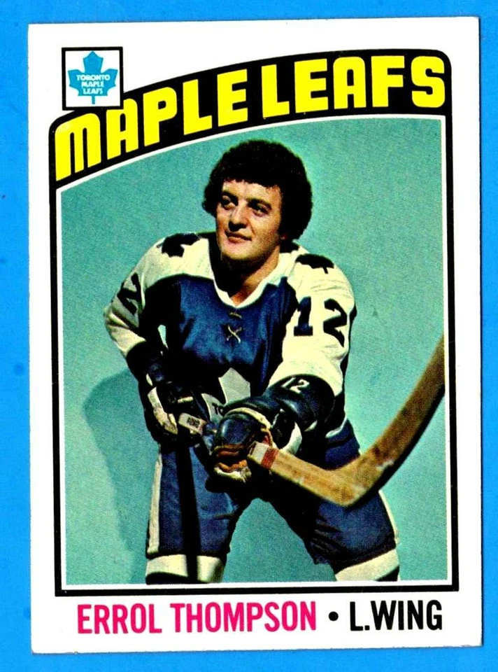 1976-77 Topps ERROL THOMPSON (ex-mt) Toronto Maple Leafs - Image 1 of 1