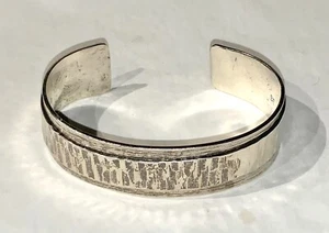 SAUCY breiter Sterling Silber Armreif Armband Gandhi Zitat - Bild 1 von 9