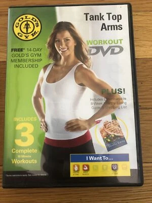 Tank Top Arms Workout DVD Gold's Gym 3 complete workouts Foto 1 de 4