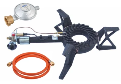 10,5 KW Gaskocher Profi 3 Fuß Hockerkocher 10,5 KW 40cm Wokbrenner Chinakocher - Bild 1 von 4