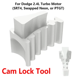 White ABS Cam Lock Tool For Dodge 2.4L Turbo Motor (SRT4, Swapped Neon or PTGT) - Picture 1 of 9