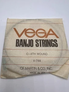 Vintage Vega Banjo Strings C-4TH Wound V-744 CF MARTIN & CO, INC. USA - Picture 1 of 1