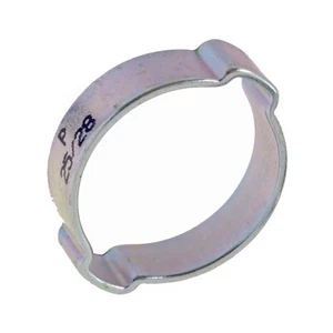 Zinc Plated Mild Steel Double Ear O Clips - 5mm to 46mm - Oclips - Series A74 - Picture 1 of 1