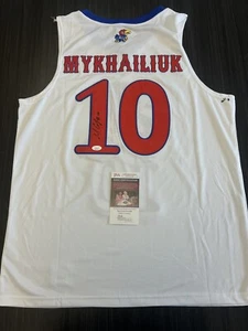 Svi Mykhailuk signiertes Kansas Jayhawks Trikot JSA COA - Bild 1 von 2