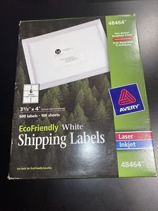 AVERY 7278248464 Laser/Inkjet Label,3-1/3" H,4"  Pack Of 100 Sheets - Picture 1 of 9