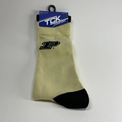 Purdue • Officially Licensed Collegiate • Comfort Socks • Men’s L (9-12) • “NEW” Cover