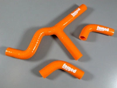 New Forged Racing KTM SX450 SX5525 Radiator Hose Tube Silicone 2003-2006 Orange - Image 1 of 2