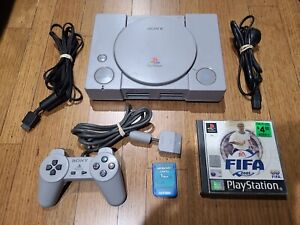 Sony PlayStation 1 (PS1) - Console with 1 Controller, Memory Card & Fifa 2001