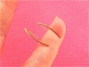 Rose gold bead bar ear climbers - Picture 1 of 5